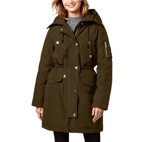 michael kors olive green down women coat|Women's Green Designer Clothing .